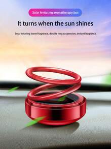 1 Miếng Ô tô/xe hơi Dầu thơm Hộp Năng lượng mặt trời Nhẫn đôi Đình chỉ Xoay Vật trang trí Creative Cao-kết thúc Đồ trang trí - Đỏ - Xem 1