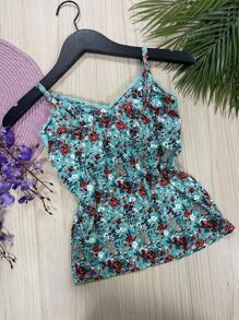 Women Tank Tops & Camis - 薄荷綠 - 查看 2