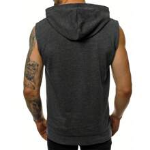 Men Zip-up Hoodies - Dark Grey - View 2