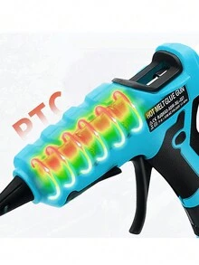 Yellow Deweisn Battery-Powered Hot Glue Gun With 30pcs 7mm/0.27in Glue Sticks, Ideal For Toys/Hobby Products/Accessories Adhesion And Diy Projects (Battery Not Included) - Yellow - View 10