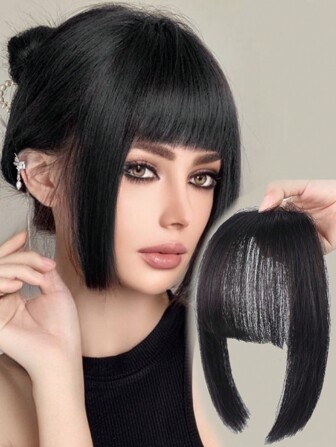 Clip In Bangs Hair Extension Synthetic Wig Fake Fringe Natural Hair S Black Brown Accessories Wig