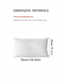 1pc Solid Color Linen Decorative Pillow Cover For Living Room, Bedroom (pillow Core Not Included), Simple Style - Beige - View 3