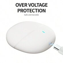 无线立体声防噪耳机，无线 5.3 耳机，高清音乐音效，无线充电和持久电池寿命 - 白色 - 查看 6