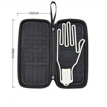 1個黑色高爾夫手套盒,帶手套座,可攜帶式高爾夫配件收納盒 - 黑色 - 查看 4