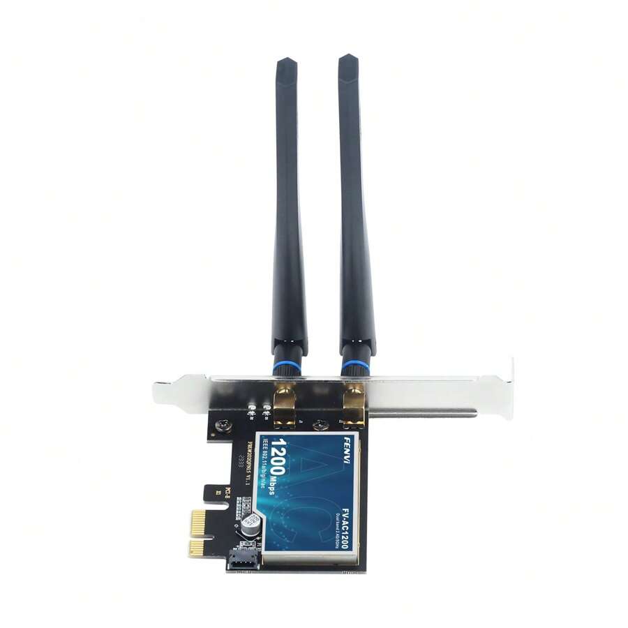FENVi FV-AC1200 Desktop PCI-E WiFi Card 1200M Dual Band 2.4Ghz 5Ghz 802 ...
