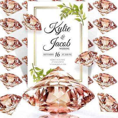 1pc Rhinestone Place Card Holder, Wedding Table Number Holder, Acrylic Crystal Table Card Holder, Suitable For Weddings, Baby Showers, Valentine's Day Candlelight Dinner Table Card Decorations ​ Best Gifts Birthday