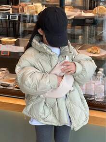 時尚pu童裝胸包/斜背包/腰包/字母設計背包,適用於休閒戶外活動 - 白色 - 查看 8