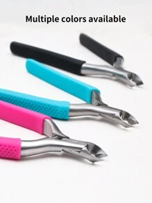 黑色矽膠剪除死皮剪,美甲工具 - 黑色 - 查看 5