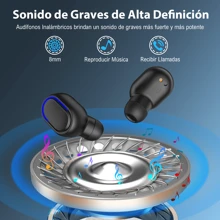 1Hora Audífonos in-ear inalámbricos A8s TWS - Negro - Ver 3