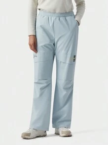 TECTOP 男士防水防风保暖内衬工装裤，适合滑雪、户外、徒步旅行 - 霧霾藍 - 查看 1