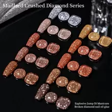 XEIJAYI 1瓶15毫升美拉德钻石凝胶指甲油，含全息闪粉钻石系列，非常适合初学者！ - 銀色 - 查看 7