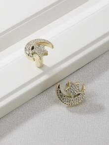 2入組塑料抽屜,衣櫃和廚房櫥櫃手柄 - 金色 - 查看 1