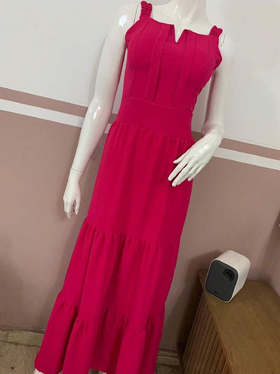 Women Dresses - 玫紅色 - 查看 1
