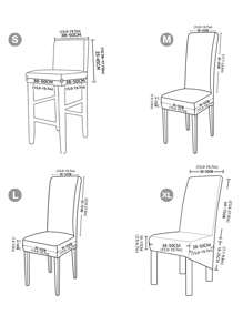 1pc Four Seasons Elastic Solid Color Chair Cover, Suitable For Restaurants, Hotels, Ceremonies - Black - View 2