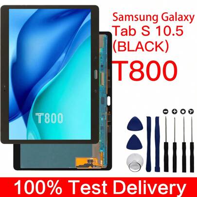 Full Lcd Screen Digitizer Touch Assembly Compatible With Samsung Galaxy Tab S 10.5 T800 + Tools, Lcd Display Screen Digitizer Touch Assembly Replacement