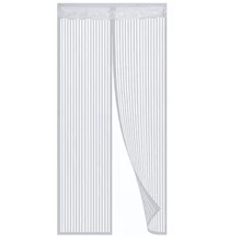 120x210cm Magnetic Fly Screen Door Mosquito Net Self-Sealing Magnet Mosquito Net With Magnetic Buckle - 米色 - 查看 1