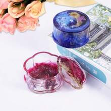 1set Geometric Shaped Jewelry & Storage Box Silicone Mold Decoration Mirror Surface Epoxy Resin Mold, Square, Round, Hexagon, Plum Blossom & Heart Shaped Storage Box Mold Valentines