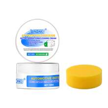 100克汽車內飾清潔劑,皮革座椅和儀表板污漬去除劑,免水多功能翻新保養產品 - 白色 - 查看 6