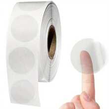 500pcs/ Roll DIY Gift Wrap Transparent Sticker Circular Transparent Seal Label Gift Box Packaging Self-Adhesive Sticker Seal Label - Clear - View 1