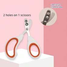 1入組寵物指甲剪,鋒利的不銹鋼指甲剪,具備1孔/2孔,適用於剪狗貓鳥兔以及其他寵物的指甲,修剪寵物指甲而設計的理容工具,隨機顏色 - 彩色 - 查看 5