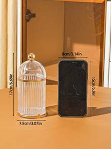 1pc Luxurious Jar Storage Container For Household Or Cosmetics Storage