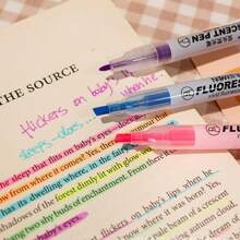 6入組雙頭多色荧光筆 - 彩色 - 查看 6