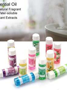 Essential Oils Set 12 X 5ml Natural Fragrant Aromatherapy Oil Gift Set Water Soluble Essential Oil For Diffuser, Humidifier, Relaxation, Peaceful Sleep - Floral - View 2