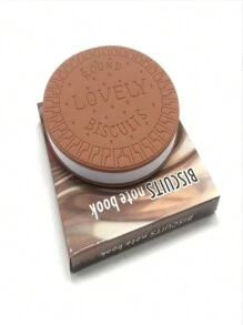 1本仿真巧克力豆曲奇設計筆記本,具有香氣頁 - 棕色-餅乾 - 查看 3