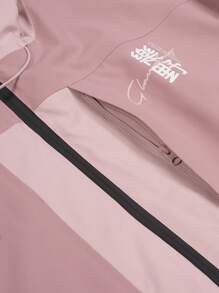 TECTOP Women's Ski Jacket, Waterproof Outdoor Wear With Multiple Pockets And Zipper Design, Suitable For Winter Snow Sports - Dusty Pink - View 8