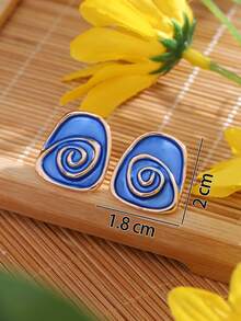 1入頸鍊和1對耳環套裝,時尚且典雅的幾何圖案o形鏈原創設計,女士或女孩的創意珠寶,非常適合作為婚禮伴娘禮物