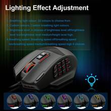 E-YOOSO X-39 USB Wired RGB Gaming Mouse 16400 DPI PAW3327 19 Buttons Programmable Game Optical Mice For Computer PC Laptop - Black - View 6