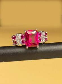 Anillo zirconia cúbica - Multicolor - Ver 23