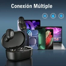 1Hora Audífonos in-ear inalámbricos A8s TWS - Negro - Ver 8