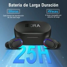 1Hora Audífonos in-ear inalámbricos A8s TWS - Negro - Ver 5