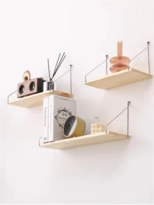 One Piece Of Wall Decoration Storage Partition Storage Rack Modern Simple Partition Cosmetics Storage Rack Flower Rack - Ginger - View 3