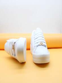 TENIS BLANCO SUELA ANTIDERRAPANTE - Blanco - Ver 5