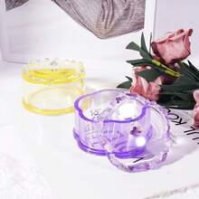 1set Geometric Shaped Jewelry & Storage Box Silicone Mold Decoration Mirror Surface Epoxy Resin Mold, Square, Round, Hexagon, Plum Blossom & Heart Shaped Storage Box Mold Valentines