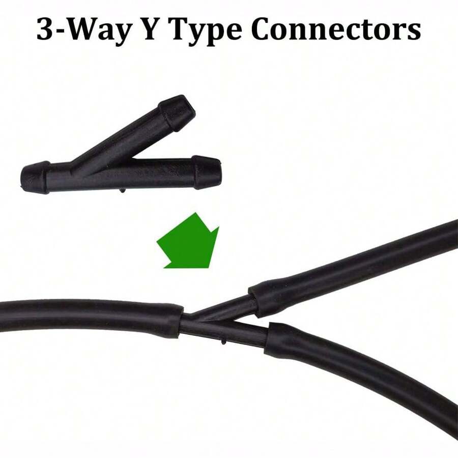 18 Pcs Windshield Washer Hose Connectors Kit, Windshield Wiper Hose