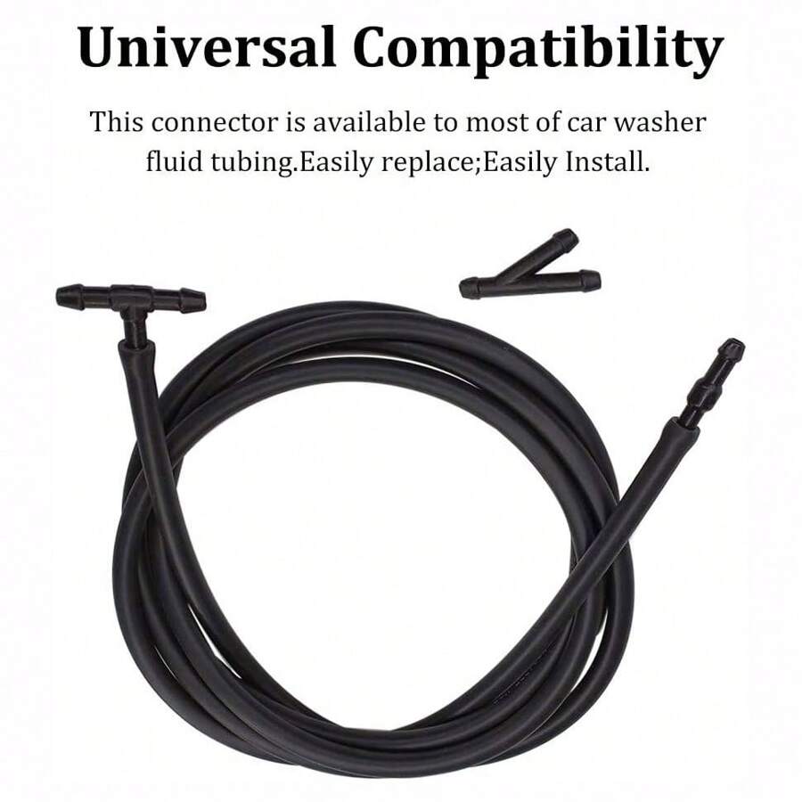18 Pcs Windshield Washer Hose Connectors Kit, Windshield Wiper Hose