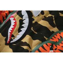 Sudadera Shark Ape Hecha,hoodies,hombre,fashion,capucha,Hombres Capucha con estampado de letra,,Hombres Capucha con estampado de dibujos animados de hombros caídos,sudadera para hombre basica comoda ligera casual,SUDADERA camuflaje shark head - Rosa Fucsia - Ver 3