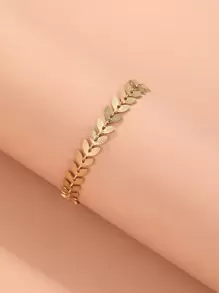 Women's Stainless Steel Chain Bracelet, Hip Hop Jewelry - Gold - View 4