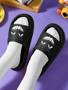 X Men's Personality Print Pattern Indoor Outdoor Beach Water Shoes Made Of Lightweight & Breathable Eva Material For Casual & Daily Wear