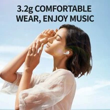 真無線入耳式運動音樂耳機，小型音樂耳塞TWS HIFI低音立體聲高清通話 立體聲耳機，適用於安卓iPhone手機遊戲耳機智能耳機