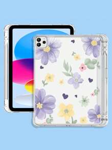 透明軟殼保護套,可愛印花卡通設計,4角防摔,帶筆槽,兼容 Ipad Mini,ipad Pro 12.9,ipad 10 代保護殼 - 彩色 - 查看 3
