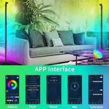 LED Corner Floor Lamp, RGBIC LED Corner Lamp With Remote Control, With Reading Lamp, Nordic Style Dimmable Soft Light, RGB Floor Lamp With DIY Colors For Living Room Bedroom Game Room - Multicolor - View 4