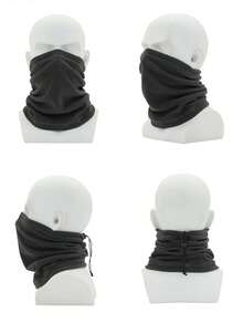 防曬防UV保暖頸套，適用於冬季戶外活動，騎行，跑步。多功能，防風，保暖。1入組（帽子，口罩，頸套3合1） - 灰色 - 查看 5