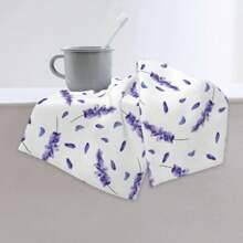 4入組薰衣草廚房毛巾,紫色花蝴蝶碗巾,18 X 28英寸家居手工茶巾,用於季節性春天烹飪烤箱清潔用品 - 紫色 - 查看 6