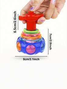 A Spinning Top Toy That Lights Up And Sings With Flashing Lights, For Music And Rotation Play - Multicolor - View 2