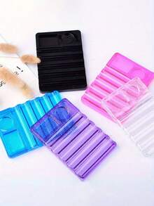 1 件塑膠水晶中性筆展示架,多種顏色選擇,美甲設計化妝刷支架,方便使用美甲工具調色盤 - 透明 - 查看 5