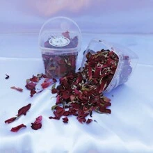 Wedding Natural Rainbow Colored Confetti Rose Dry Petals - 1 Box - Multicolor - View 5